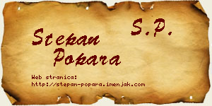 Stepan Popara vizit kartica